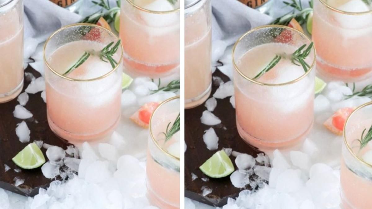 Утонченная классика: новогодний коктейль "физ" с розовым джином и игристым вином Утонченная классика: новогодний коктейль "физ" с розовым джином и игристым вином