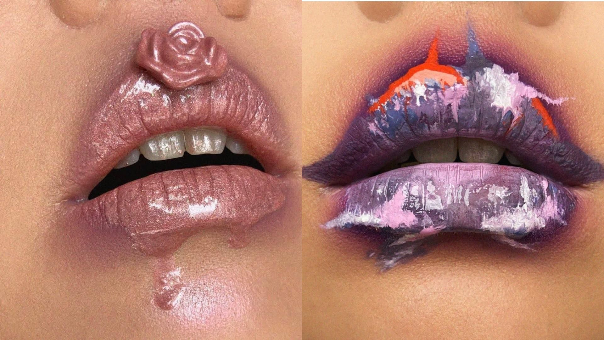 Не оторвать взгляд: визажистка делает необычный макияж губ, который трудно представить – 15 фото