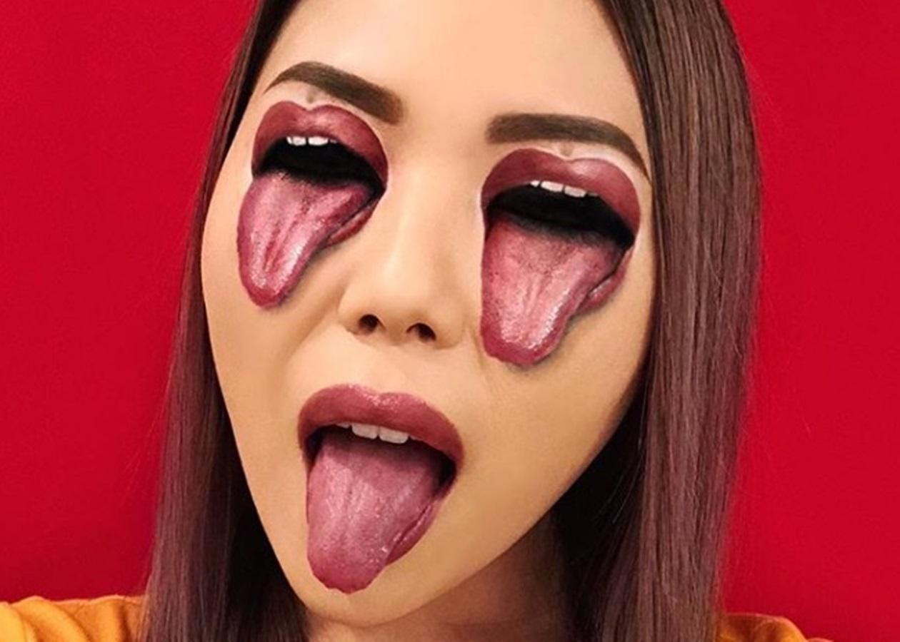 Язик замість очей або банан замість обличчя: маскування від Мімі Чой