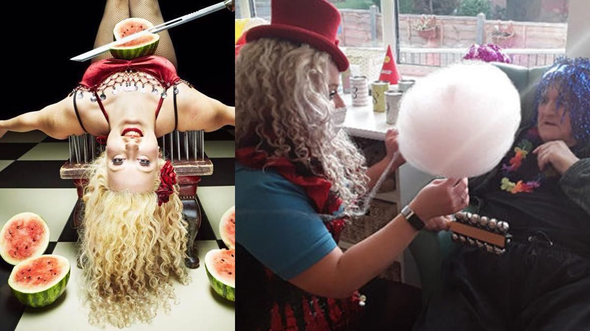 Артистка цирка стала работником пансионата Артистка цирка стала работником пансионата