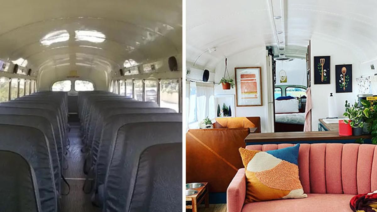 Жінки перетворили брудний шкільний автобус на затишну квартиру: дивовижні фото
