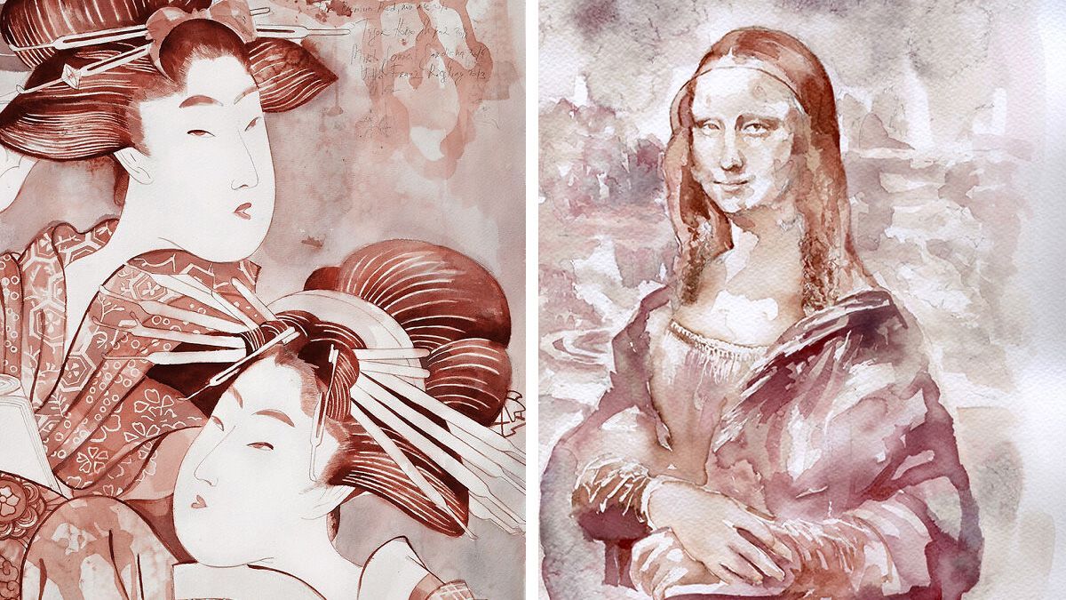 Девушка рисует уникальные картины с помощью вина: невероятная подборка Девушка рисует уникальные картины с помощью вина: невероятная подборка