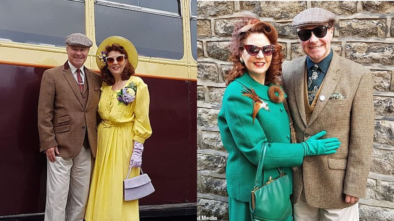 Пара не купувала новий одяг 6 років: вони створюють образи у стилі 40-х років - Life