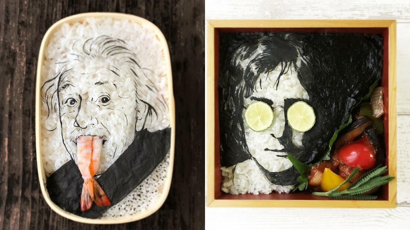 Художница "рисует" стильные съедобные портреты Художница "рисует" стильные съедобные портреты