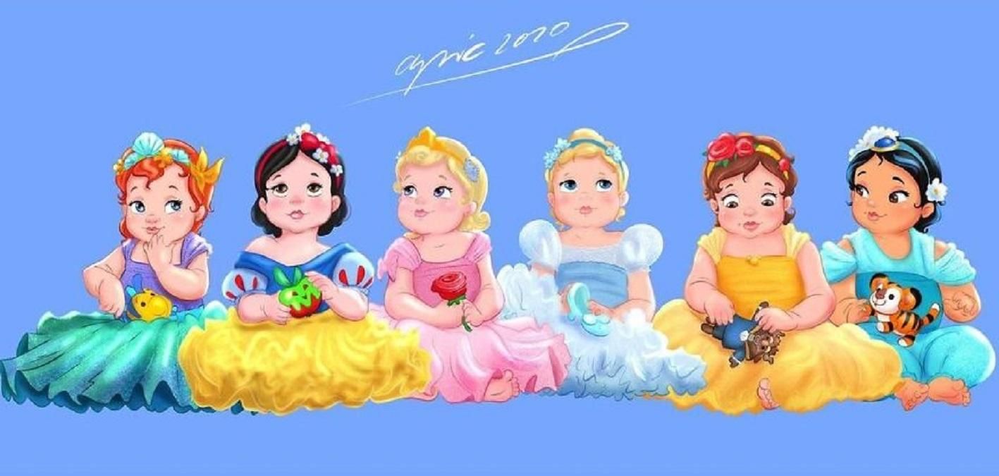 Як виглядали б діснеєвські принцеси та лиходії у дитинстві
