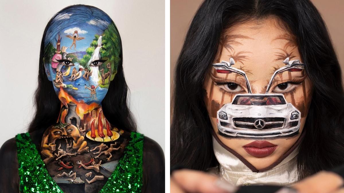 Як це можливо: візажистка шокувала світ своїми малюнками на тілі – фото Як це можливо: візажистка шокувала світ своїми малюнками на тілі – фото