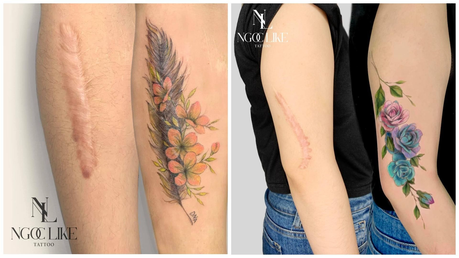 Вьетнамская художница тату прикрывает рубцы произведениями искусства Вьетнамская художница тату прикрывает рубцы произведениями искусства