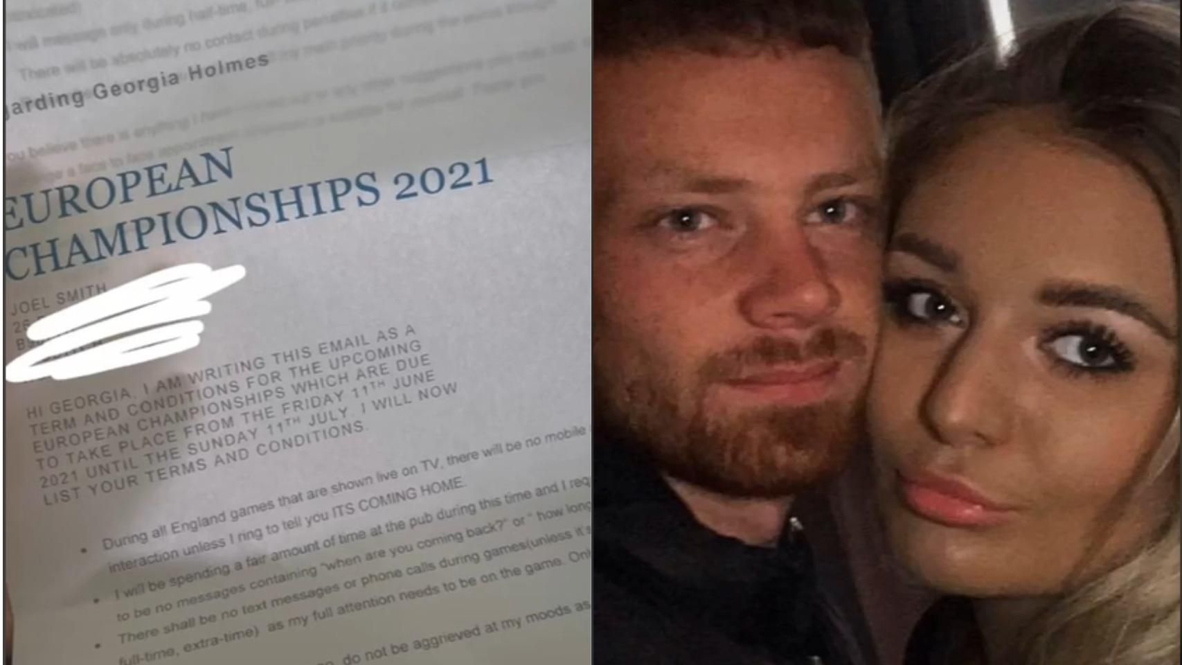 Хлопець встановив для дівчини правила на Євро-2020 Хлопець встановив для дівчини правила на Євро-2020