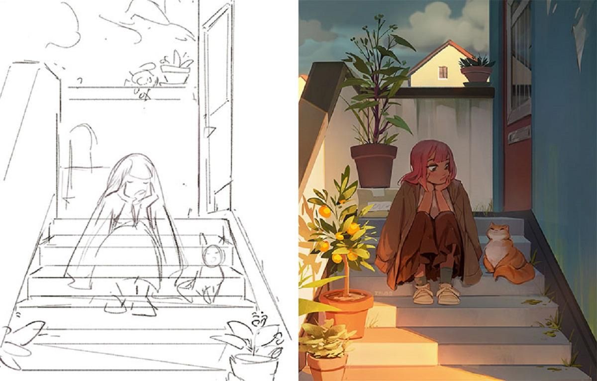 Як скетчі перетворюються на шедеври Як скетчі перетворюються на шедеври