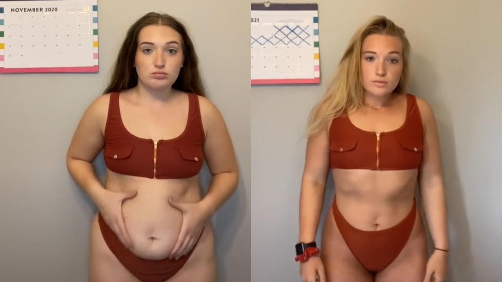 Дівчина показала схуднення за пів року у 30-секундому відео: крута трансформація - Life