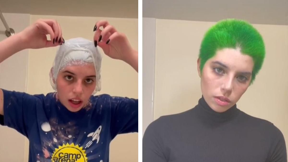 Блогерка показала неочікувану перевагу зеленого кольору волосся: кумедне відео