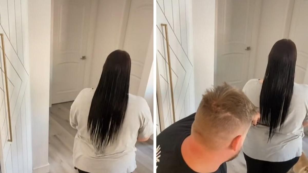 Чоловік вчився робити зачіску дружині: його метод насмішив мільйони людей
