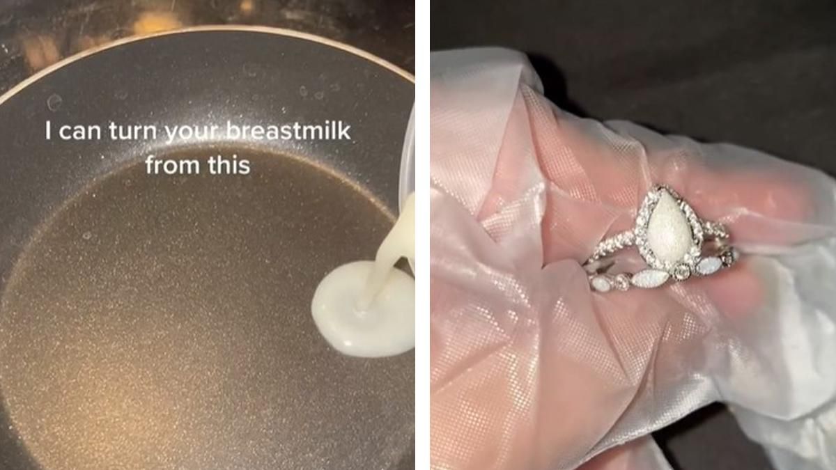 Женщина сделала камень для колечка из грудного молока: как ей это удалось
