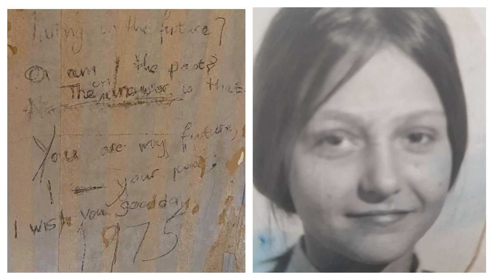 Родина виявила на стінах дому послання з 1975 року