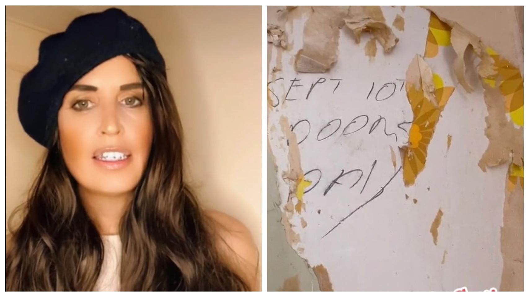 Жінка знайшла моторошний напис у своєму старого будинку Жінка знайшла моторошний напис у своєму старого будинку