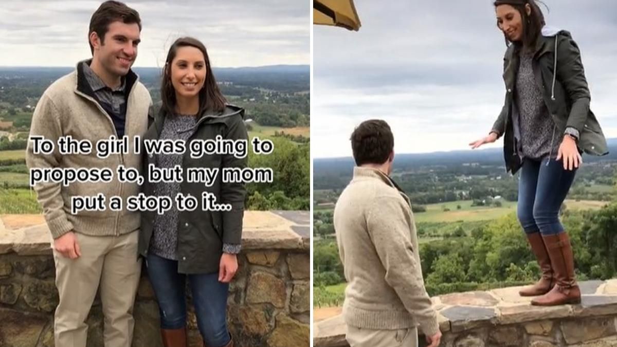 Хлопець збирався освідчитись коханій: мама його зупинила – відео Хлопець збирався освідчитись коханій: мама його зупинила – відео