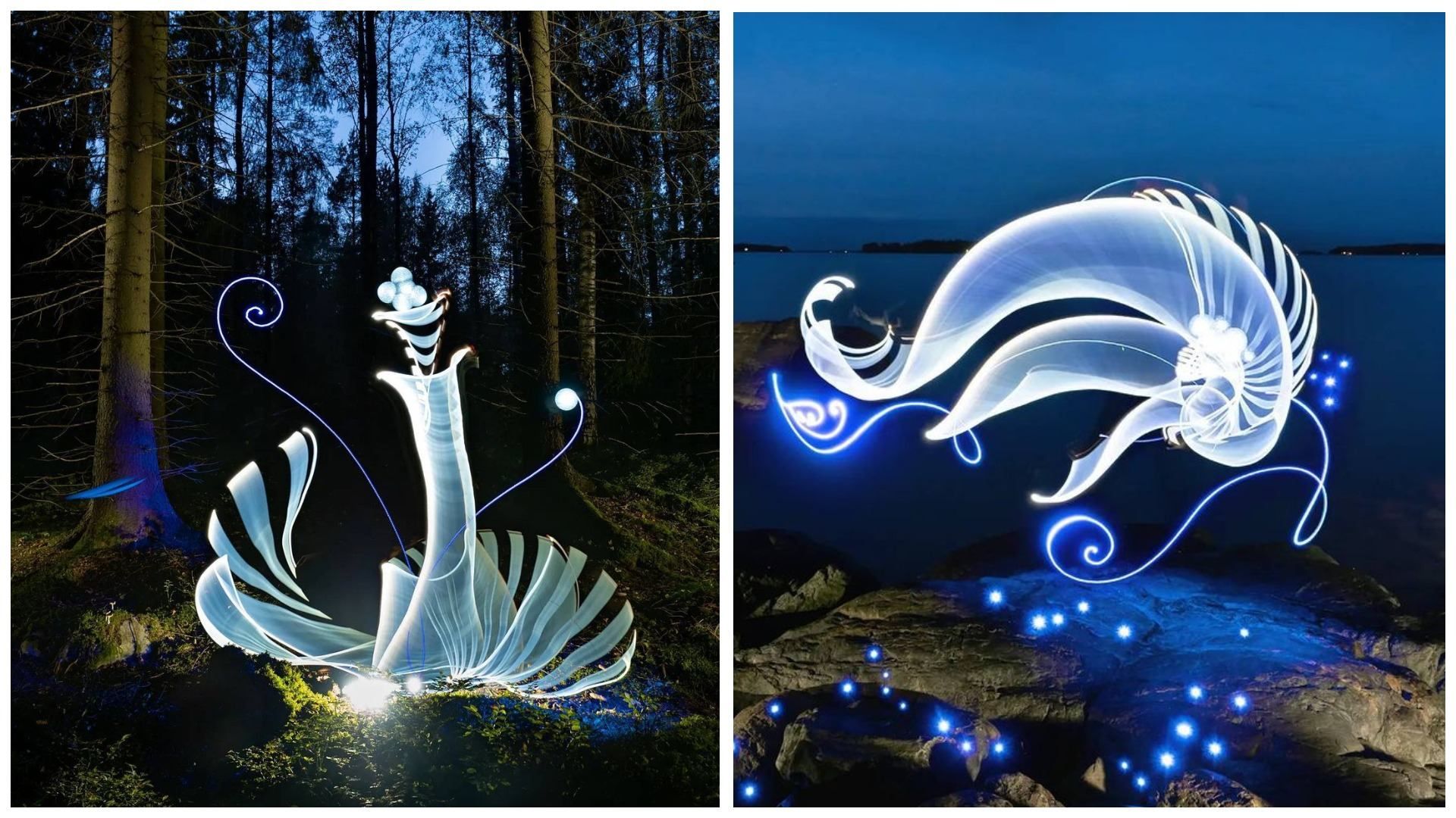 Фотограф рисует причудливых существ с помощью света: удивительные изображения Фотограф рисует причудливых существ с помощью света: удивительные изображения