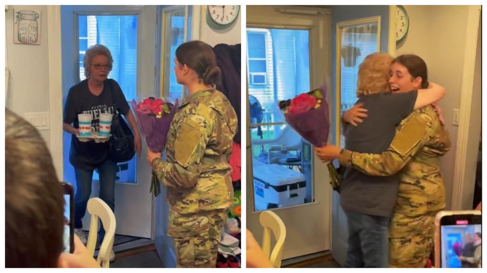 Все вылетело из рук: сеть растрогало видео встречи бабушки с внучкой-военной - Life Все вылетело из рук: сеть растрогало видео встречи бабушки с внучкой-военной - Life