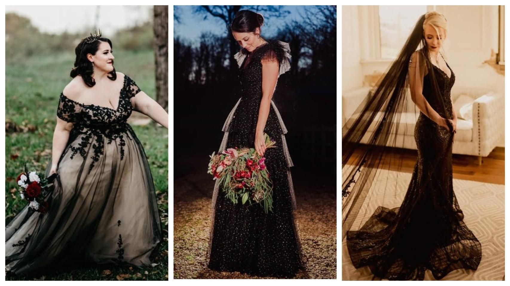 Наречені, які вдягнули чорні сукні й не пошкодували: фантастична добірка - Life Наречені, які вдягнули чорні сукні й не пошкодували: фантастична добірка - Life