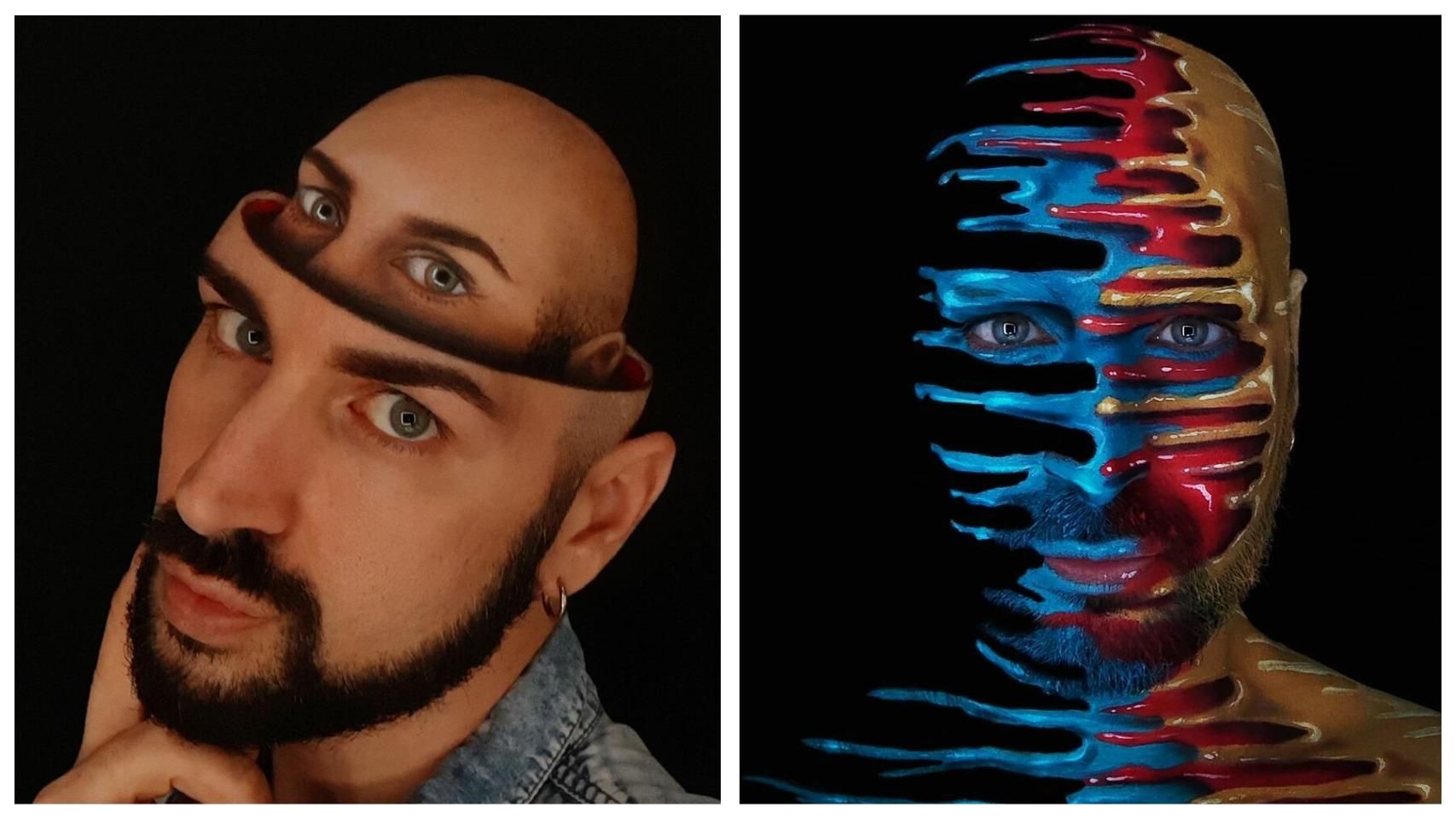 Тіло як полотно: італійський візажист створює дивовижні оптичні ілюзії на собі - Life