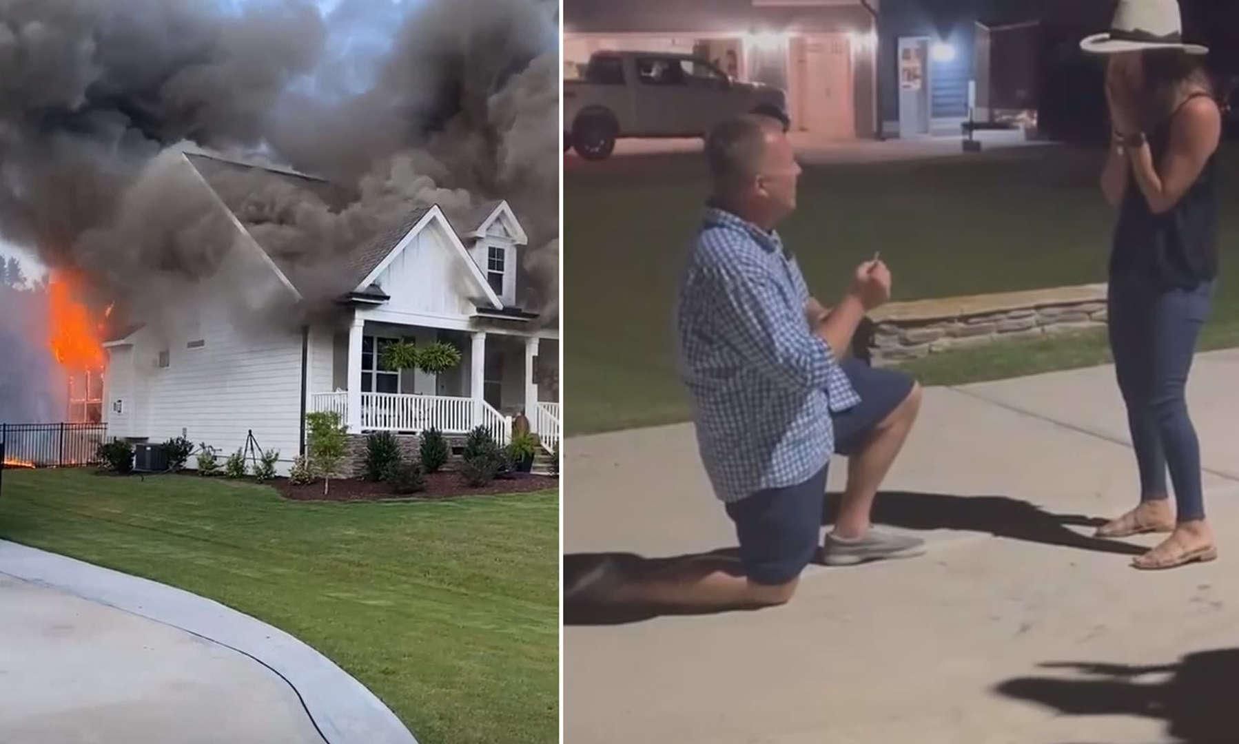 Знайшов обручку в руїнах: чоловік зробив коханій пропозицію біля їх згорілого будинку - Life Знайшов обручку в руїнах: чоловік зробив коханій пропозицію біля їх згорілого будинку - Life