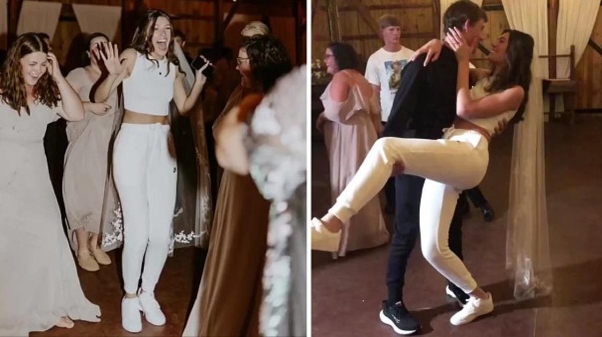 Молодожены надели спортивные костюмы на свадьбу: мнения в сети разделились - Life
