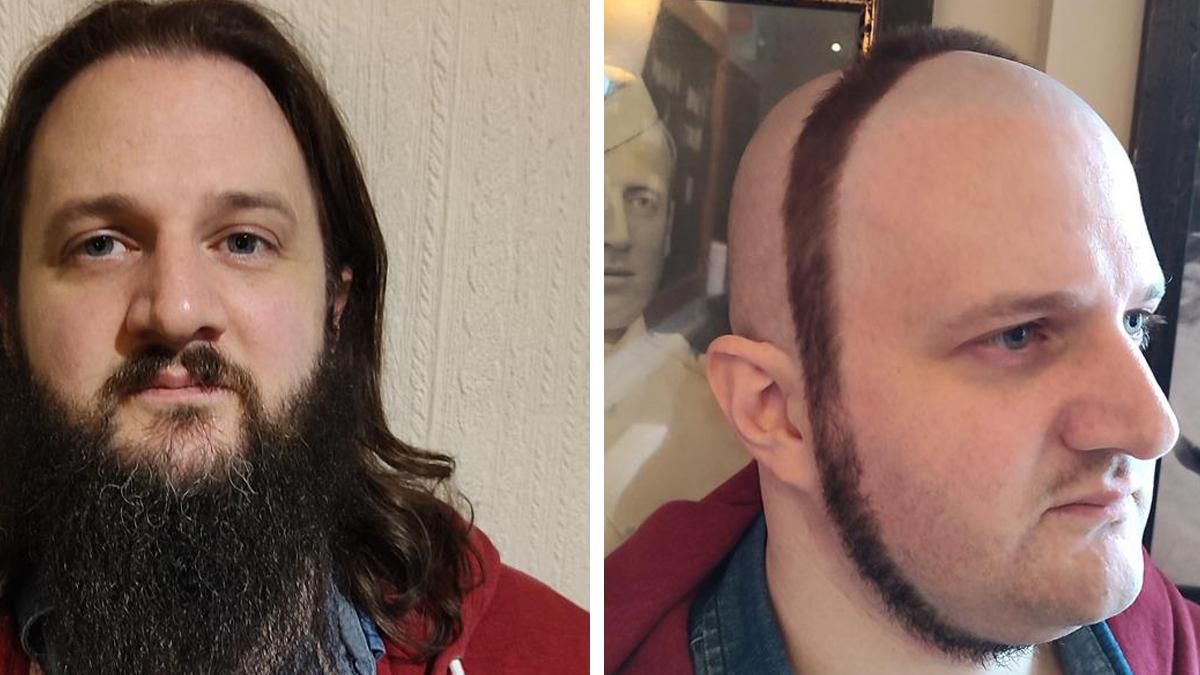 Чоловік оригінально постригся заради благодійності: такої зачіски ви ще не бачили - Life Чоловік оригінально постригся заради благодійності: такої зачіски ви ще не бачили - Life