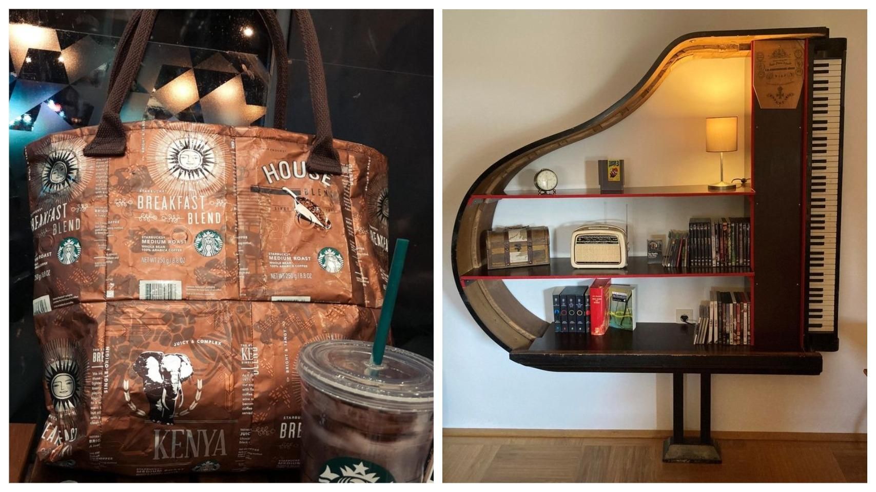 Сумка из кофейных пакетов: люди превратили мусор в произведения искусства – интересные фото - Life Сумка из кофейных пакетов: люди превратили мусор в произведения искусства – интересные фото - Life