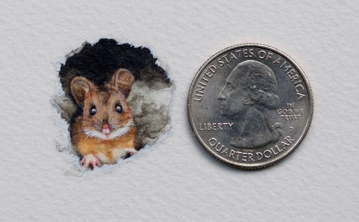 Размером с монету: художница создает реалистичные миниатюрные рисунки – 15 примеров - Life