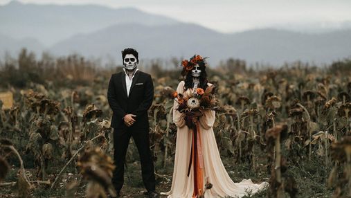 Жутко и прекрасно одновременно: 15 невероятных свадеб в стиле Хэллоуина