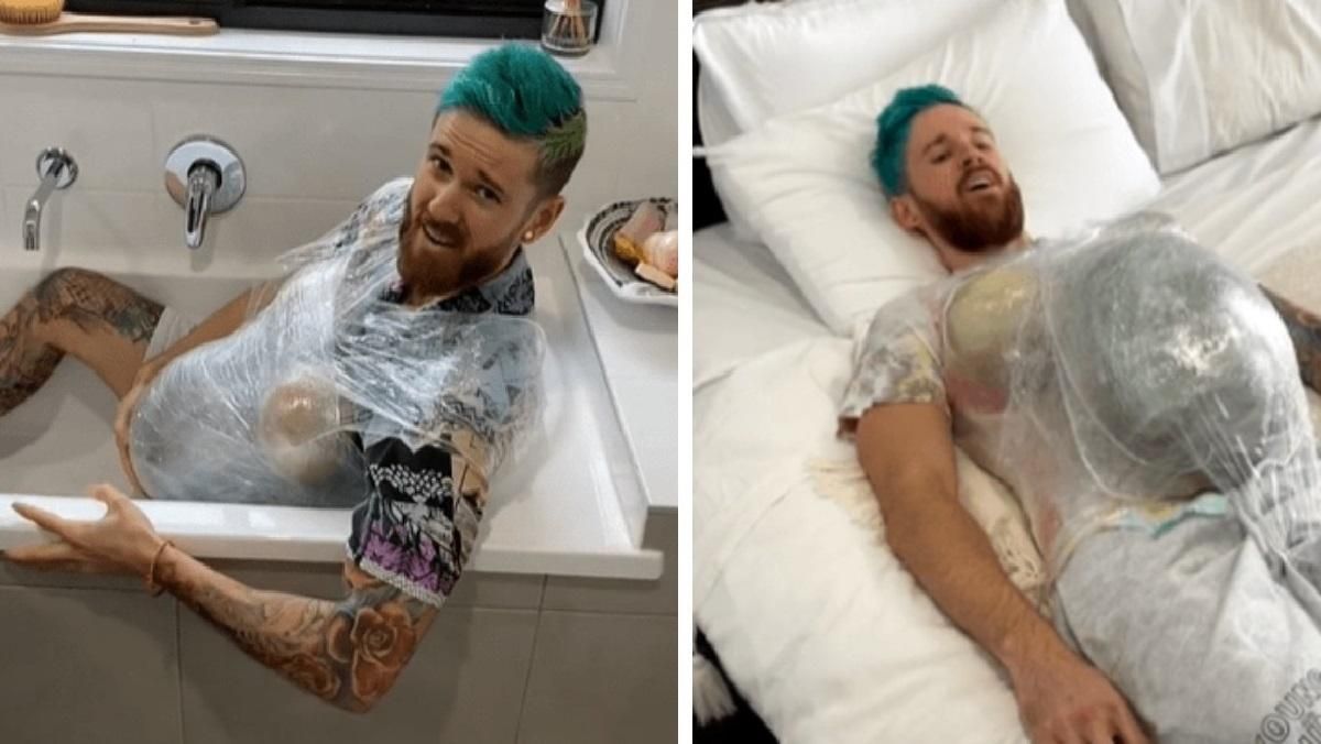 Он беременн, она смеется: девушка заставила парня испытать на себе трудности материнства - Life Он беременн, она смеется: девушка заставила парня испытать на себе трудности материнства - Life