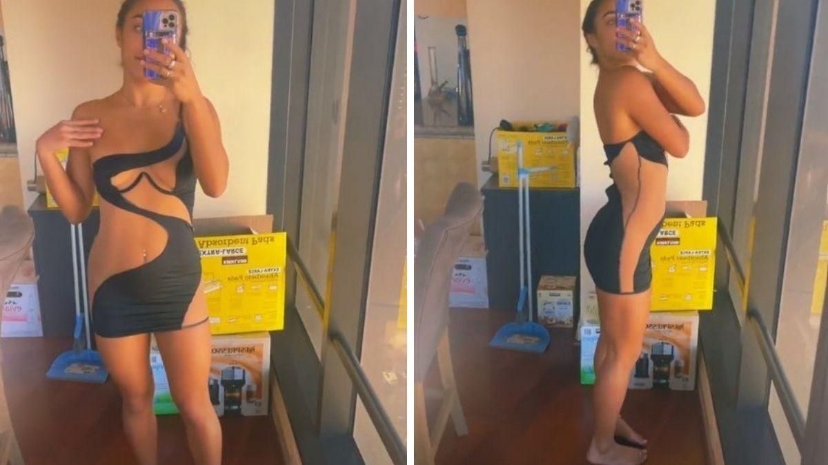 Почти голая: девушка приобрела откровенное платье на свадьбу отца - Life Почти голая: девушка приобрела откровенное платье на свадьбу отца - Life