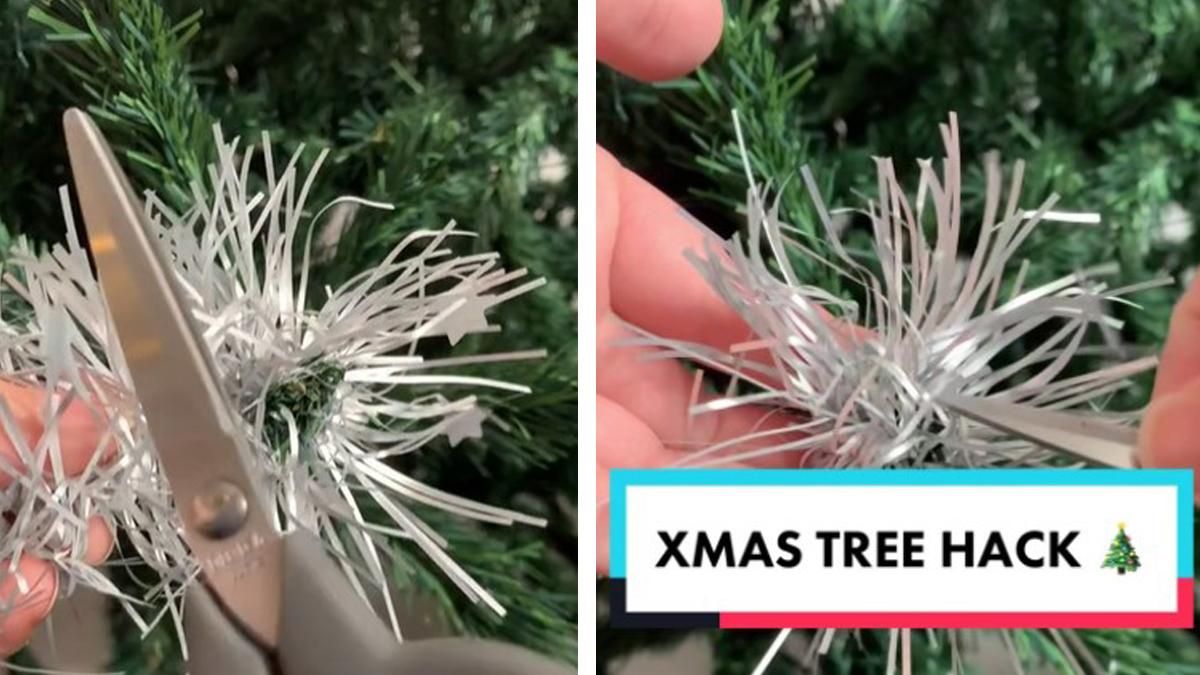 Как нестандартно украсить елку: интересный лайфхак с "дождиком" Как нестандартно украсить елку: интересный лайфхак с "дождиком"