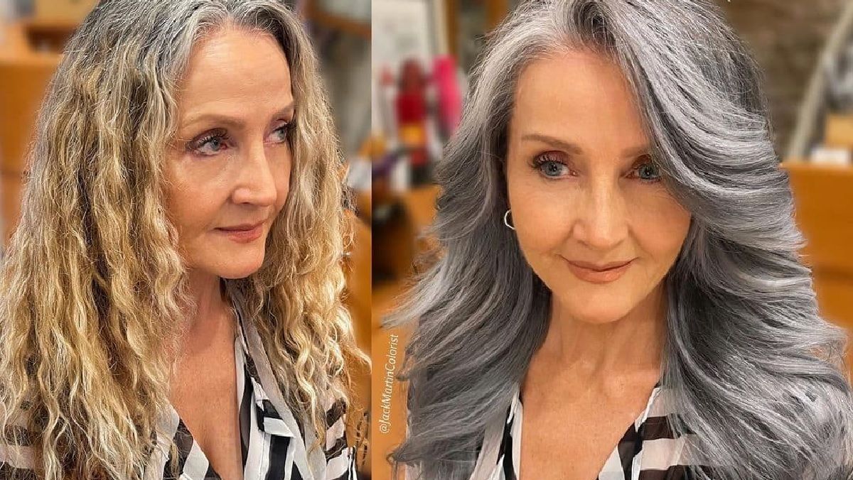 Женщины покрасили волосы в серый, чтобы скрыть свой возраст: им это удалось - Life