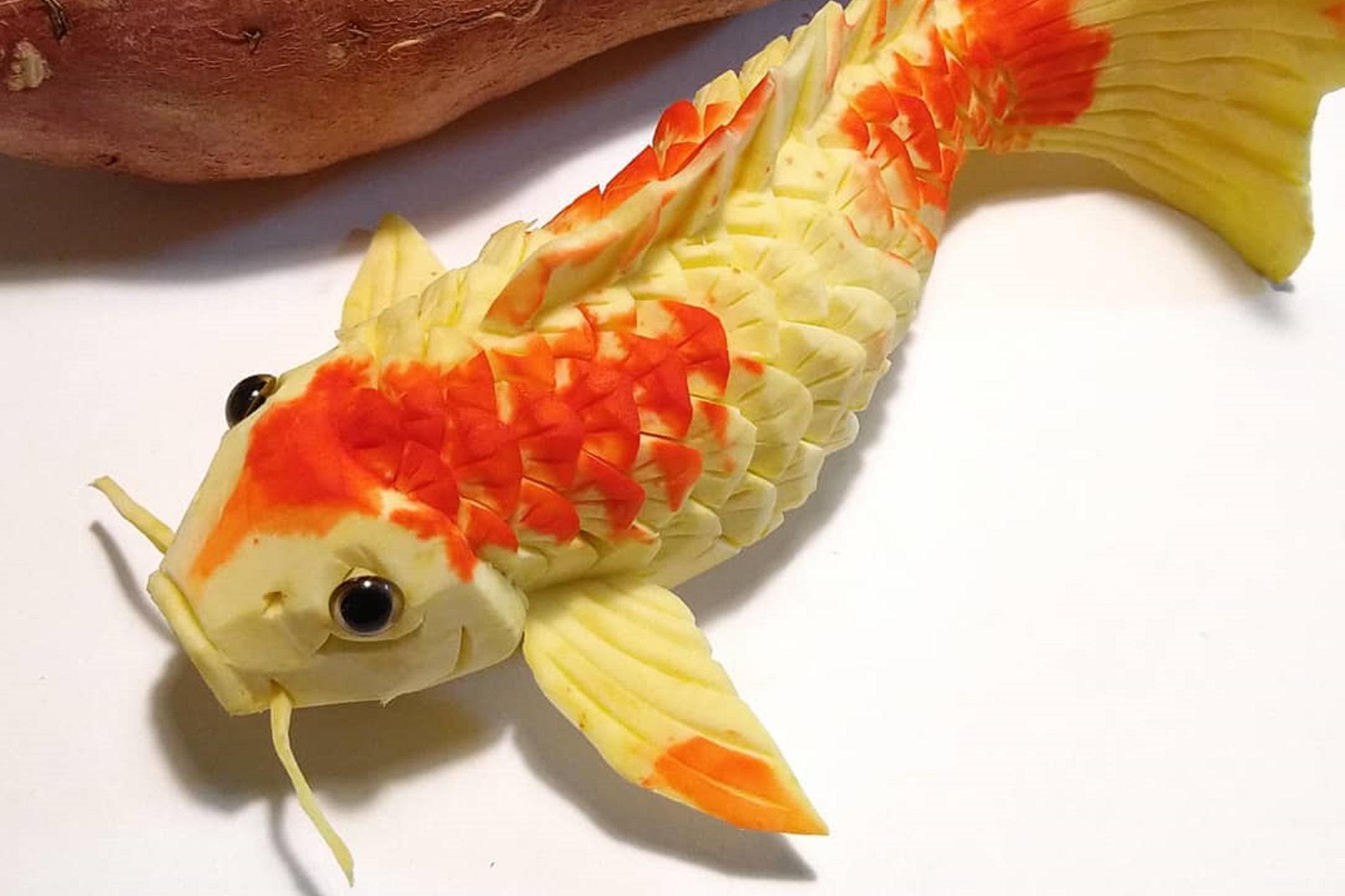 Їстівне мистецтво: японський художник вирізає з овочів чарівних тварин - Розваги