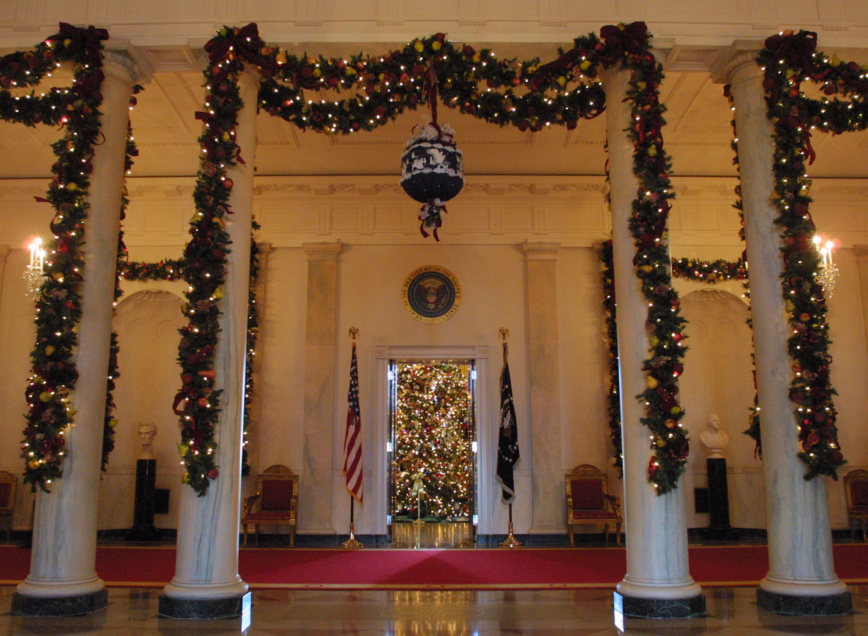 Как украсили Белый дом к Рождеству Как украсили Белый дом к Рождеству