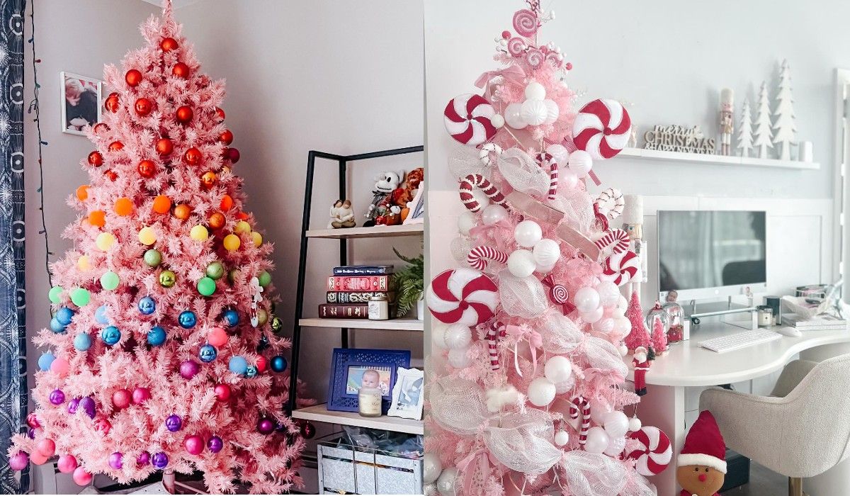 Рожеві ялинки – тренд цієї зими Рожеві ялинки – тренд цієї зими