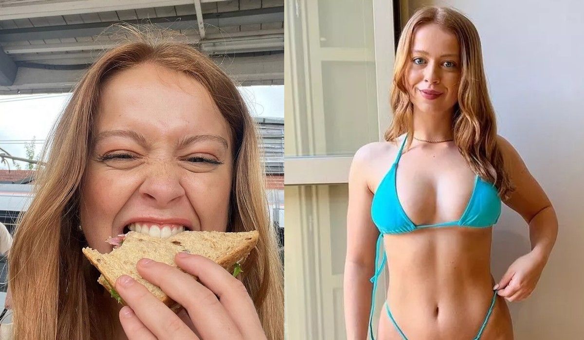 Девушка не ограничивает себя в пище и остается в форме Девушка не ограничивает себя в пище и остается в форме