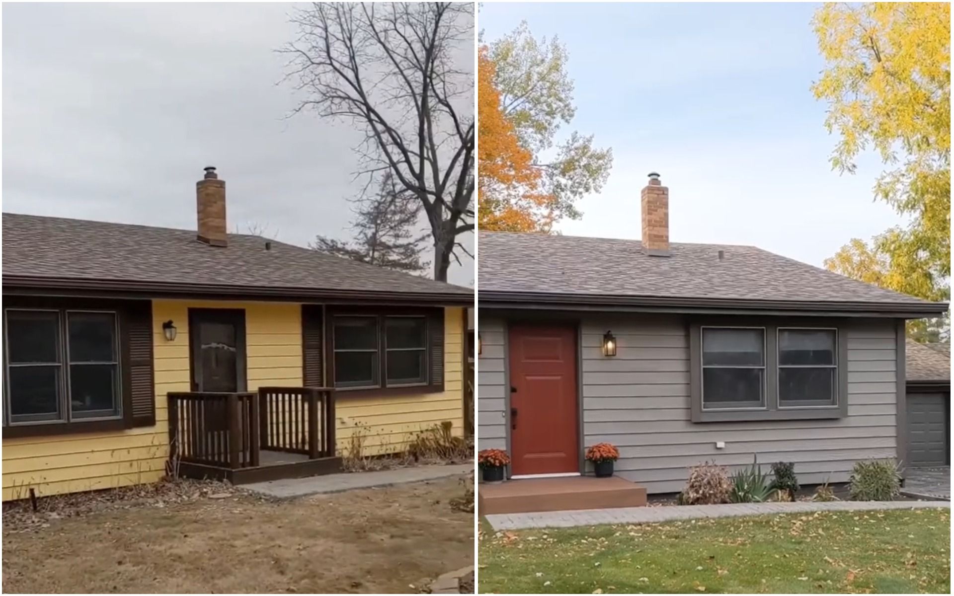 Через несколько недель женщина превратила старый дом в дом мечты