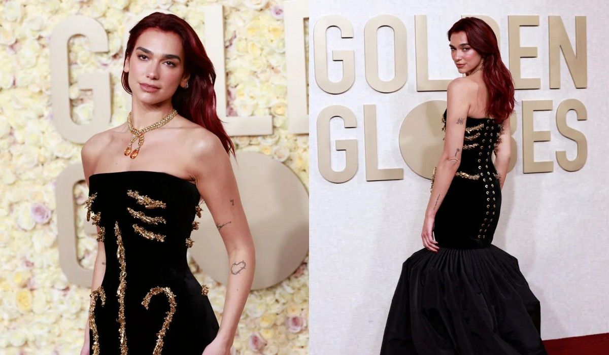 Дуа Липа на красной дорожке "Золотого глобуса" Дуа Липа на красной дорожке "Золотого глобуса"