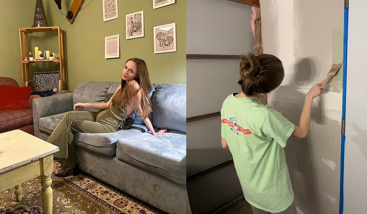 Дівчина переробила гараж у затишне житло Дівчина переробила гараж у затишне житло