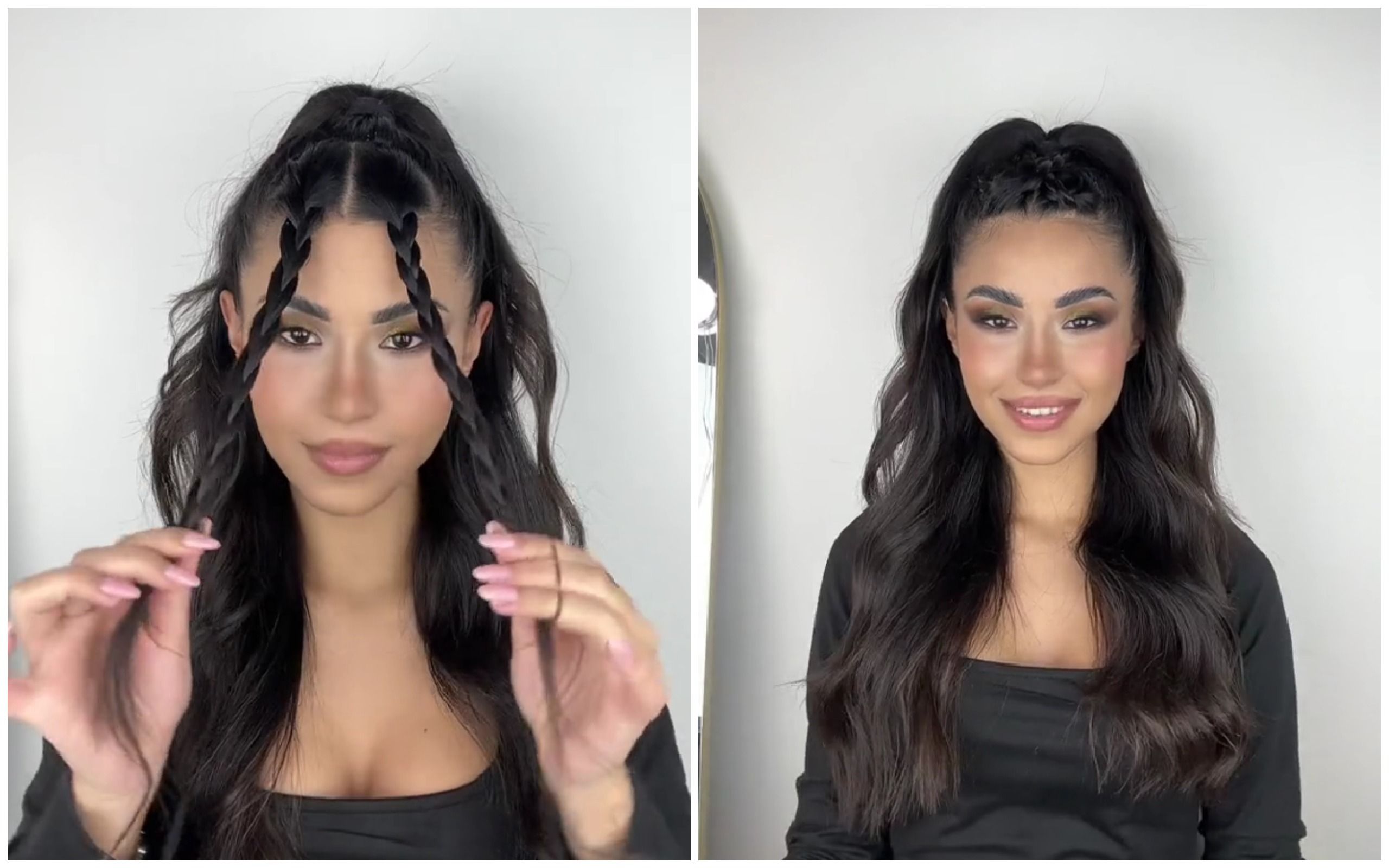 Как сделать элегантный полухвост Как сделать элегантный полухвост