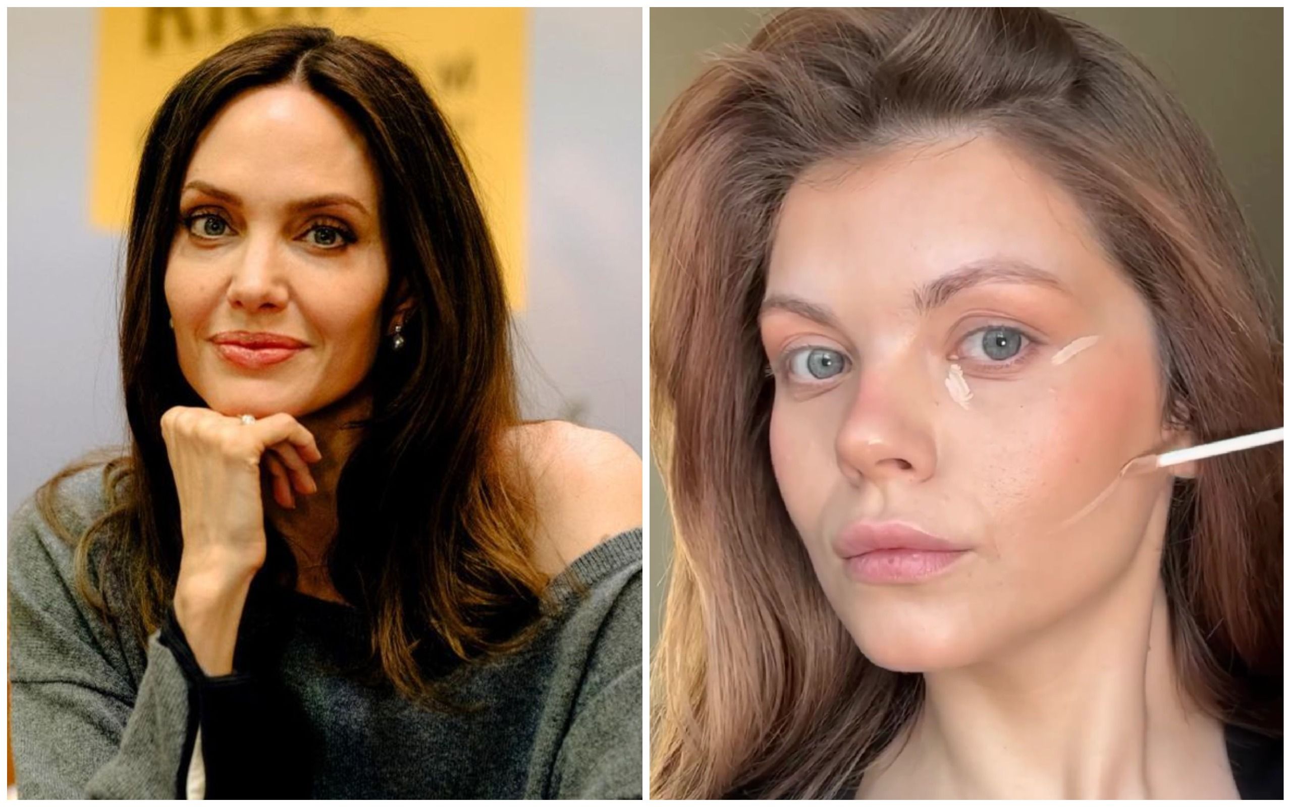Как повторить классический макияж Анджелины Джоли