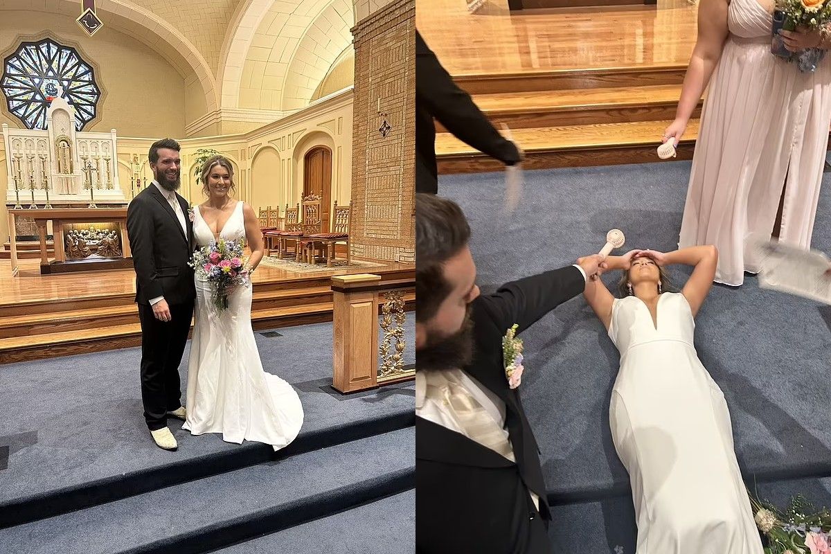 Девушка потеряла сознание прямо у алтаря Девушка потеряла сознание прямо у алтаря