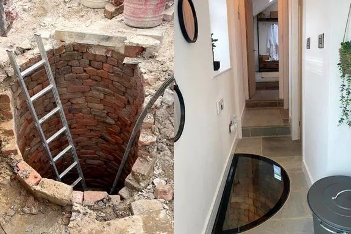 Колодец стал дополнением к интерьеру Колодец стал дополнением к интерьеру