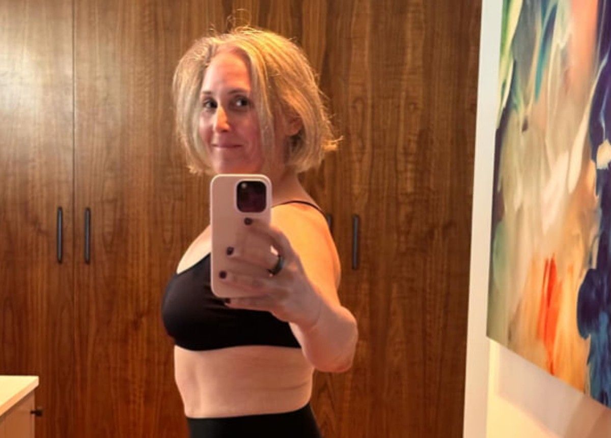 Жінка схудла завдяки власним зусиллям Жінка схудла завдяки власним зусиллям